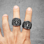 Owl Bird Ring — Stainless Steel