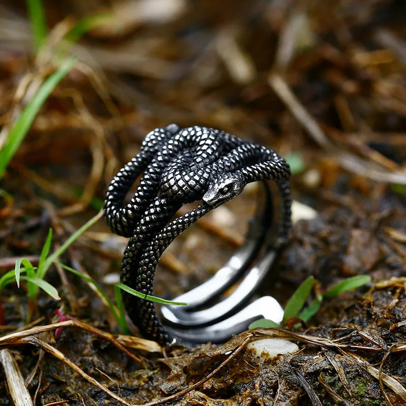 Beier 316L Stainless steel Animal Unique Cools snake men and women ring fashion high quality gift BR8-703