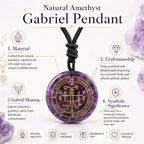 Iced Out Archangel Gabriel Pendant Necklace 30mm