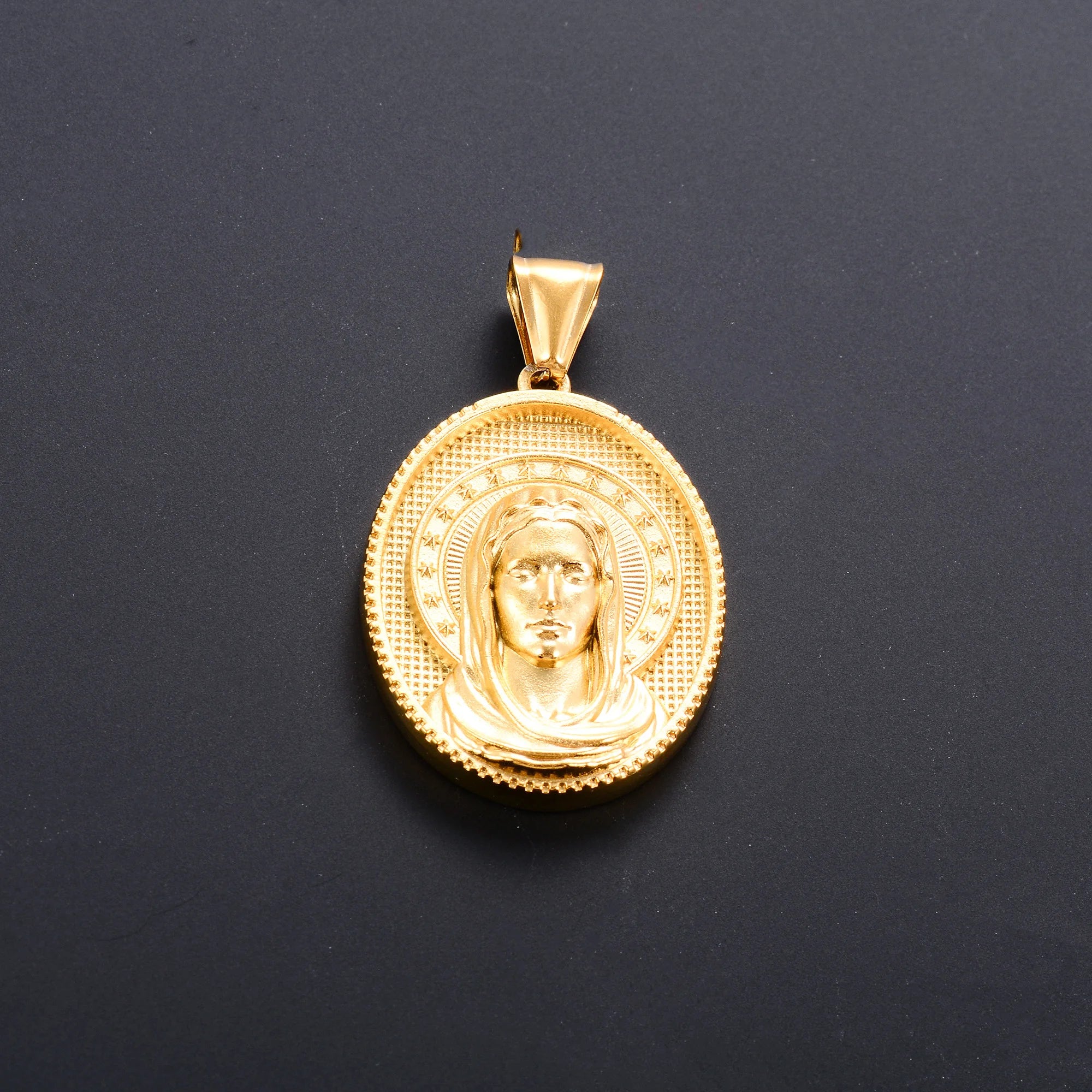Jesus Cross Gold Pendant Necklace