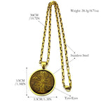 Moon Goddess Pendant Necklace — Stainless Steel