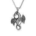 Evil Dragon Pendant Necklace — Stainless Steel