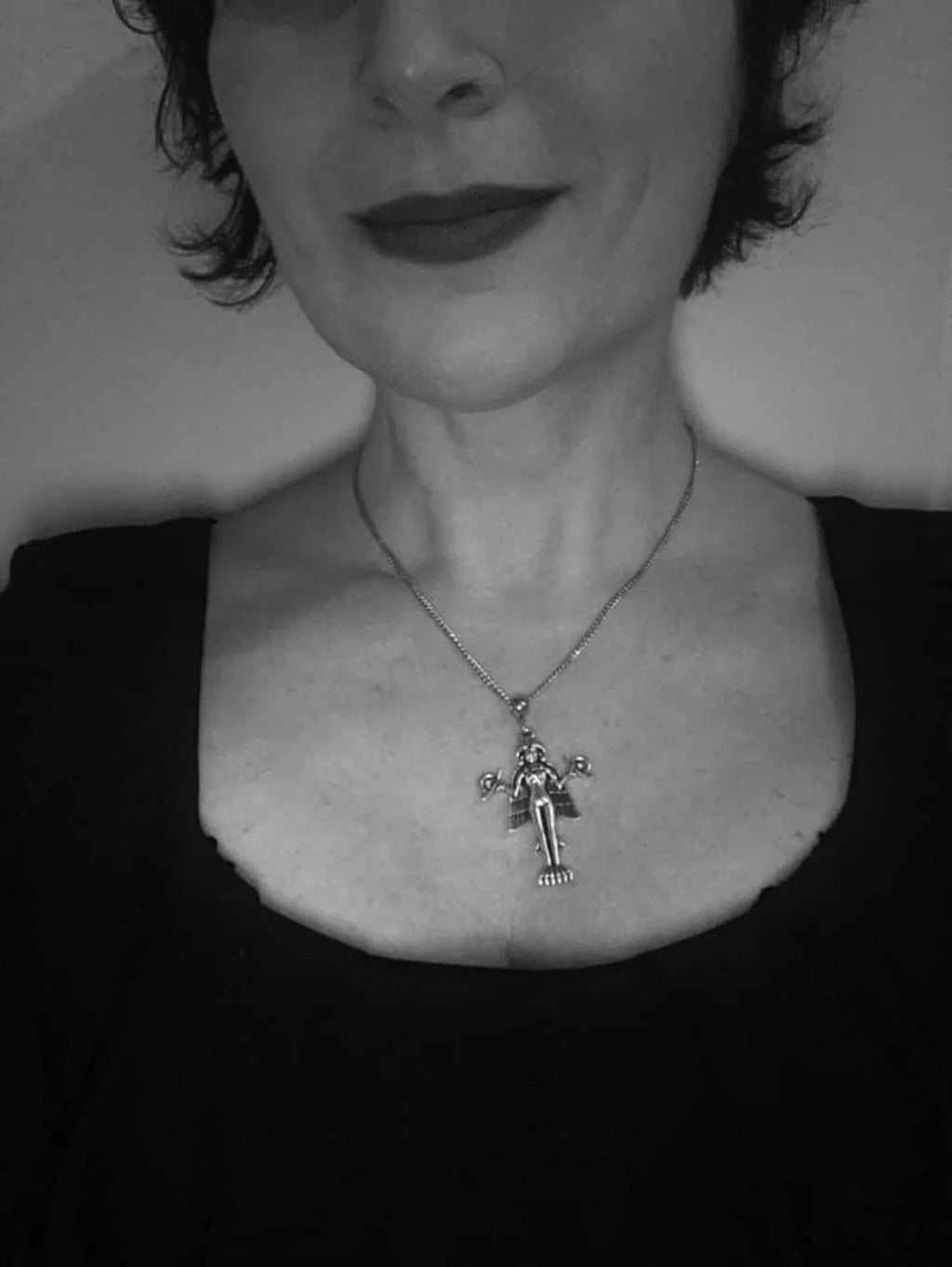 Lilith - Inanna - Ishtar Pendant Necklace - Ereshkigal sumerian necklace burney relief vampire demonic satanic gothic