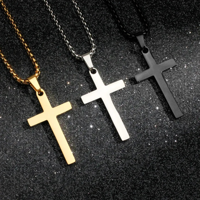 Minimalist Pendant Chain Necklace — Stainless Steel