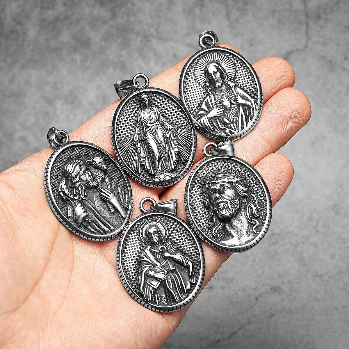 Jesus Avatar Pendant Necklace Stainless Steel