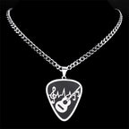 Guitar Pick Musical Pendant — Stainless