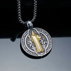 Vintage Saint Benedict Cross Necklace