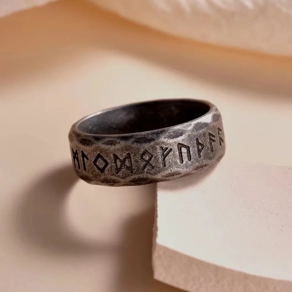 Viking Runes Ring — Stainless Steel