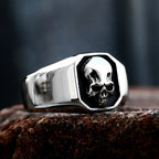 Skull Ring — High Polish Stainless Steel Vintage