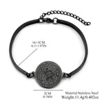 Seven Archangels Stainless Steel Bracelet for Women Men Seal of Solomon Talisman Christian Adjustable Hand Chain