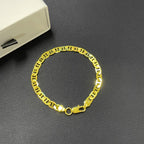 Mariner Chain Necklace Bracelet Set — Gold-Tone & Silver-Tone 6MM