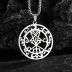 Sun Moon Star Trinity Pendant Necklace