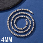 4mm Tennis Chain Necklace & Bracelet Set — Two-Tone