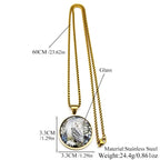 Owl Gold Pendant Necklace — Stainless Steel