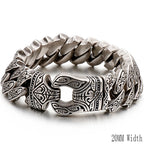316l Stainless Steel Link Chain Man Bracelet for Men Punk Rock Gothic Vintage Biker Jewelry Price Men's Bracelets Boys