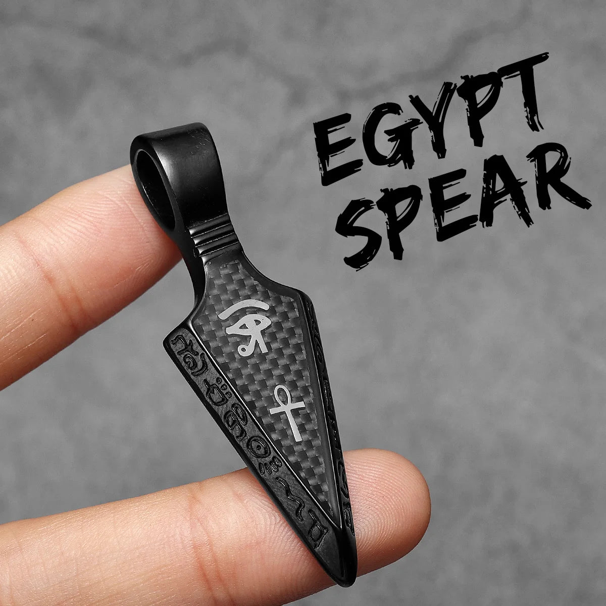 Eye of Horus Pendant Necklace — Stainless Steel