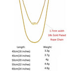 ORSA JEWELS Genuine 925 Sterling Silver Paperclip Chopin Rope Cuban Figaro Box Cable Chain Necklace Simple Basic Chain