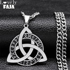 Viking Triquetra Celtic Knot Pendant — SS