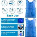Cooling Vest Water Evaporative Cool Shirt Heatstroke Prevention Evaporative Ice Cooling Vest for MS Patient Outdoor