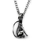 Cat Steel Pendant 316L Sphinx Gothic