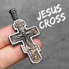 Jesus Cross Pendant Necklace — Stainless Steel
