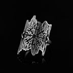 Boyfriend Gift Fashion Viking Compass Runic Rings Men Vintage Nordic Totem Odin Men Good Detail Anel Fashion Jewelry