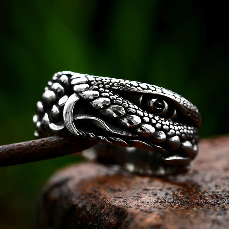 Beier 316L Stainless steel Animal Unique Cools snake men and women ring fashion high quality gift BR8-703