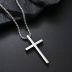 Jesus Cross Philippians Bible Verse Necklace — Stainless Steel
