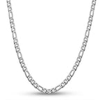 925 Sterling Silver 40-75cm Figaro Chain Necklace Men Women Fashion Simple Chain Wedding Christmas Gift Jewelry