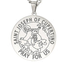 Dawapara Saint Christopher Medal Necklace Jesus Truet In You Amulet Catholic Jewelry Travelers Driver Gifts Stainless