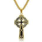 Celtic Cross Steel Pendant Nordic Versatile Retro
