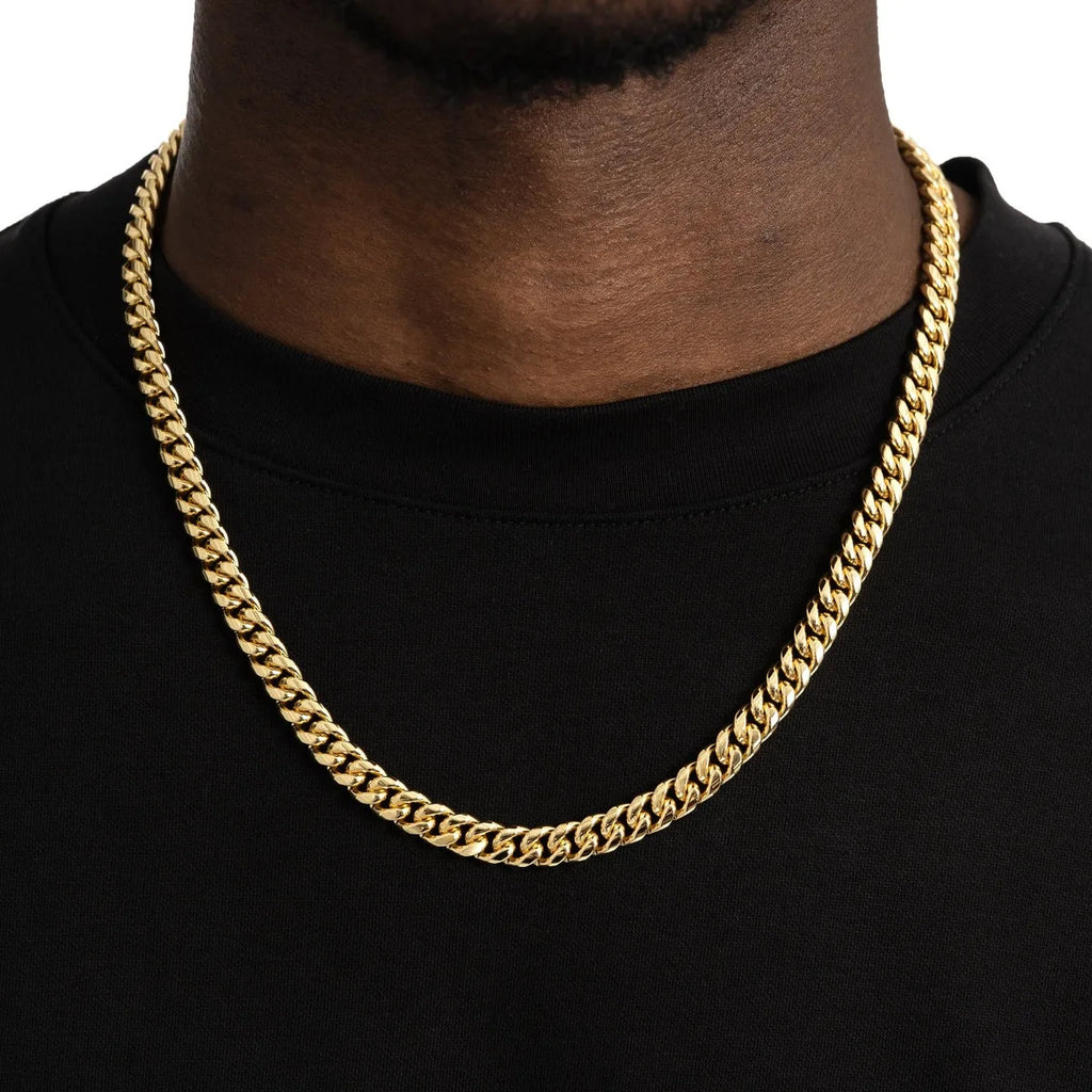 PVD Cuban Link Chain Necklace — Stainless Steel