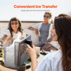 SucceBuy Countertop Ice Maker 24 Cubes Ready in 15 Mins Self-Cleaning Portable Ice Maker with Ice Scoop and Basket Ice
