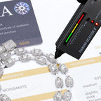 925 Silver VVS Moissanite Bracelet 7MM CZ