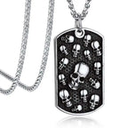 Skull Pendant Necklace — Stainless Steel Gothic