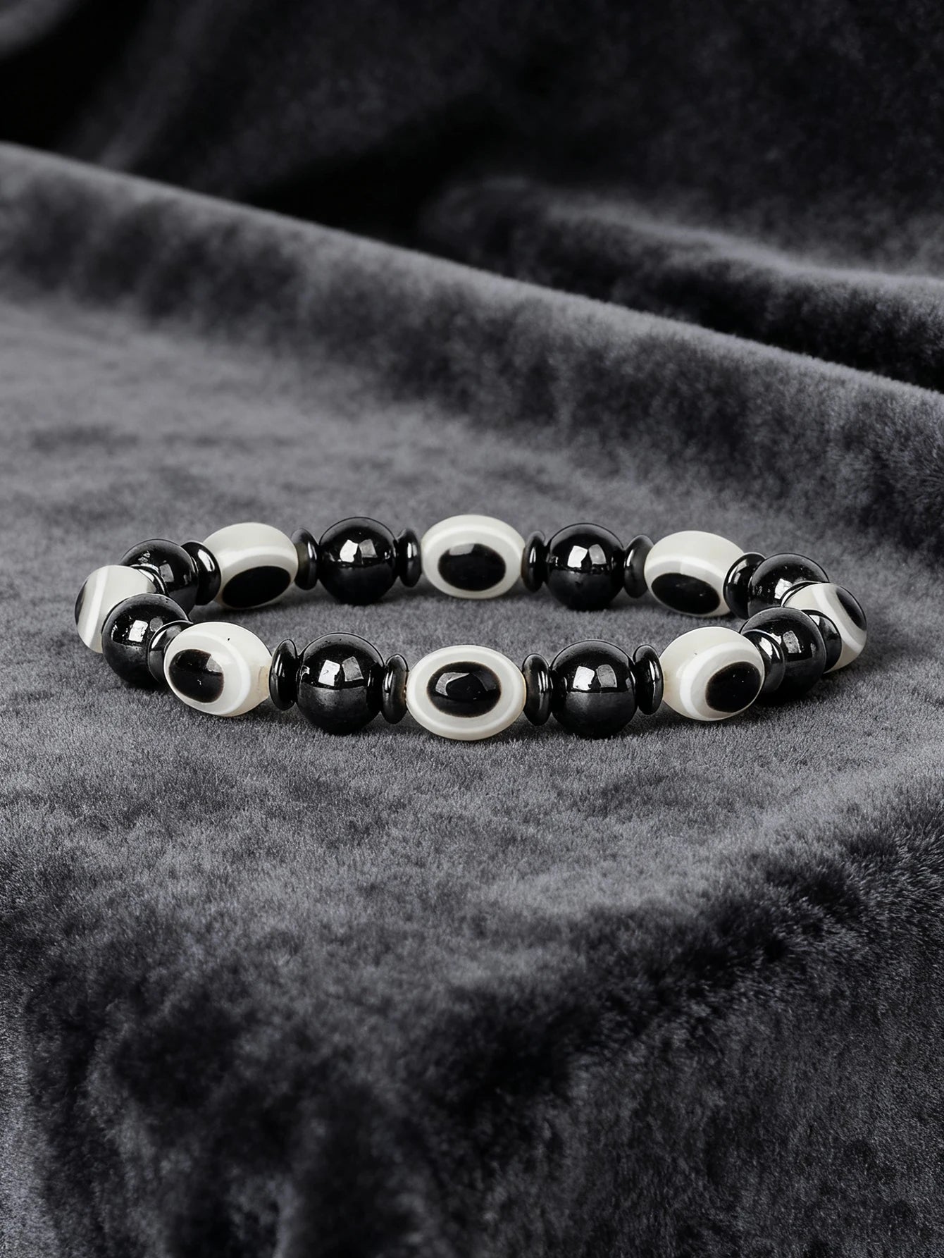 Hematite Stone Bracelet Handmade Woven with Gold color Spacers Cylinder Beads Leather for Energy Protection Reiki Charm Jewelry