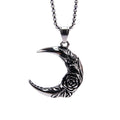 Rose Moon Pendant — Stainless Steel