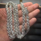 Double Dragon Head Silver Pendant Necklace