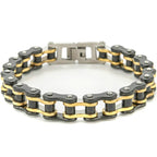 13MM Wide Men's Motorcycle Chain Bracelet Stainless Steel Bicycle Link Design Man Bracelets for Men Punk Rock Jewelry 9