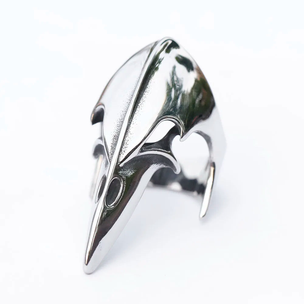 2023 NEW Men's 316L stainless steel rings Nordic VIKING Odin Raven head Animal Amulet fashion Jewelry for Gifts free