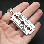 Steel Pendant Punk Music Band Judas Priest Razor