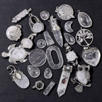 Crystal Quartz Iced Pendant — DIY Craft Set