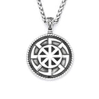 Slavic Kolovrat Pendant Necklace — Stainless Steel