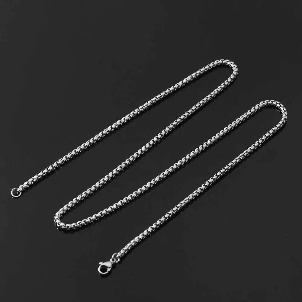 Ghost Skull Mask Pendant Necklace — Stainless Steel