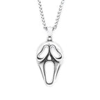 Punk Vintage Clown Mask Pendant Necklace For Men Boys 316L Stainless Steel Skull Mask Necklaces Party Jewelry Gifts Dropshipping