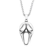 Clown Skull Mask Pendant Necklace — Stainless Steel