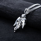 Iced Out Angel Pendant — 925 Silver