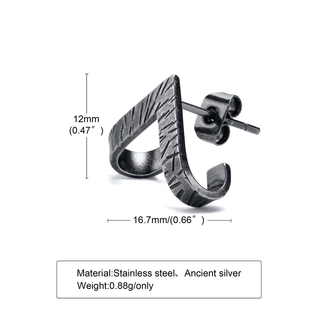 Triangle Stud Earrings — Stainless Steel