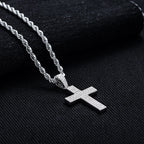 Iced Out Cross Pendant — 925 Silver