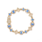 Iced Out Star Chain Necklace Stainless Steel 11MM